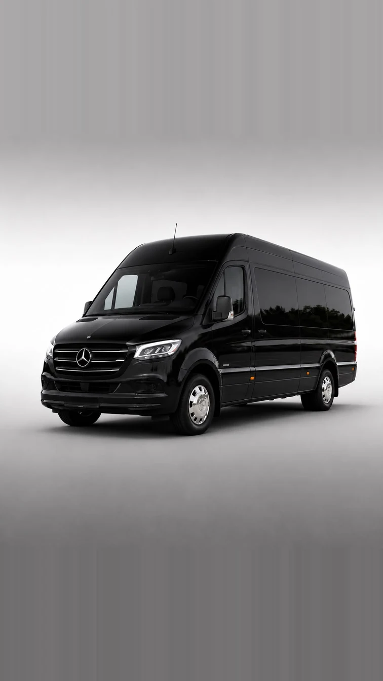 Mercedes Sprinter chauffeur privé Courchevel - Navette groupe événement transfert